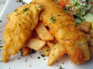 Achill Island The Chalet Seafood Restaurant fish and chips