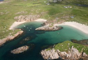 boat strand at carrickfinn aerial