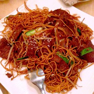 Image of Beef noodles 牛肉炒面