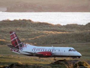 Image of flignt of Loganair at Donegal Airport