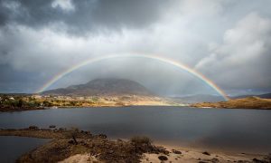Image of Rainbow over Mount Errigal, Co.Donegal. 