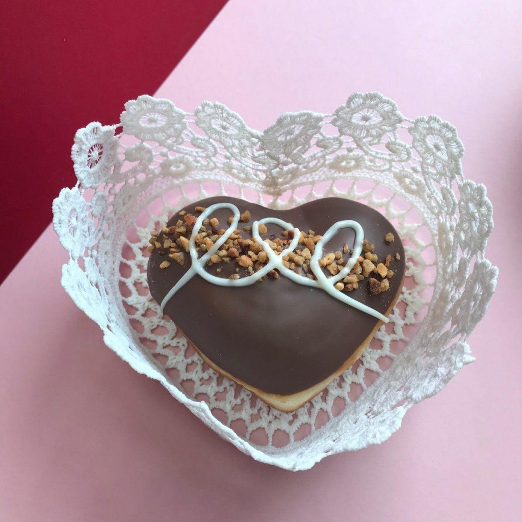 Krispy Kreme Ireland Nutty Chocolatta Heart