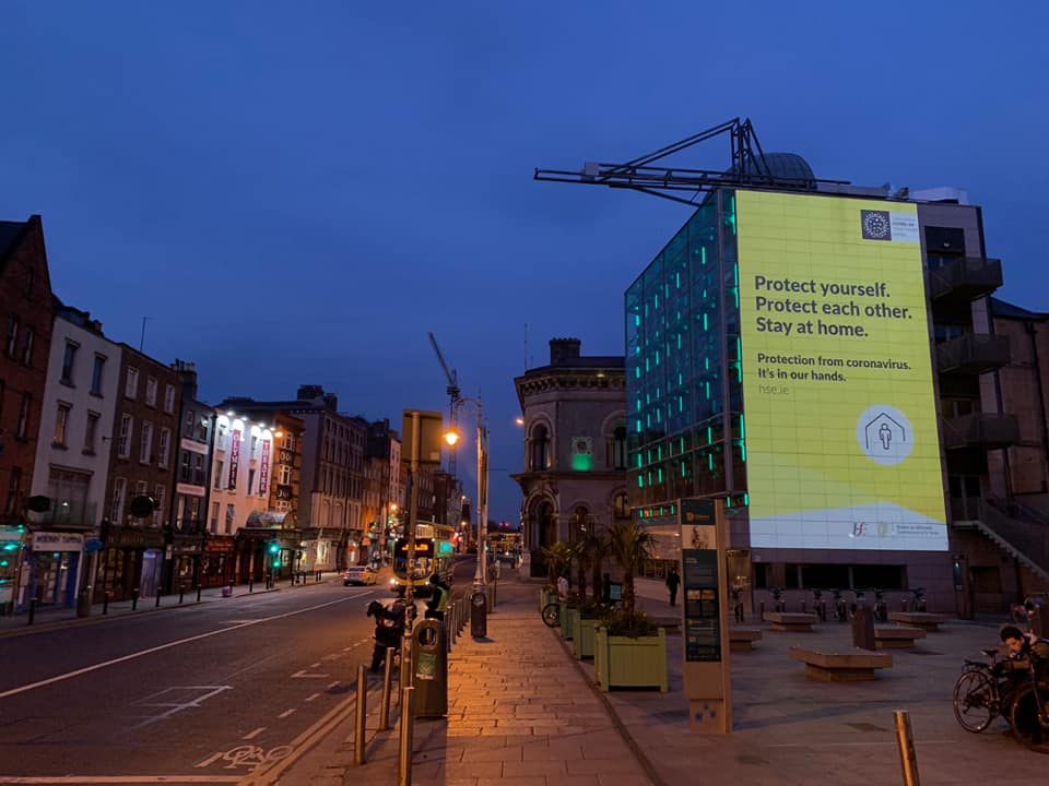 Dublin lockdown Dame street