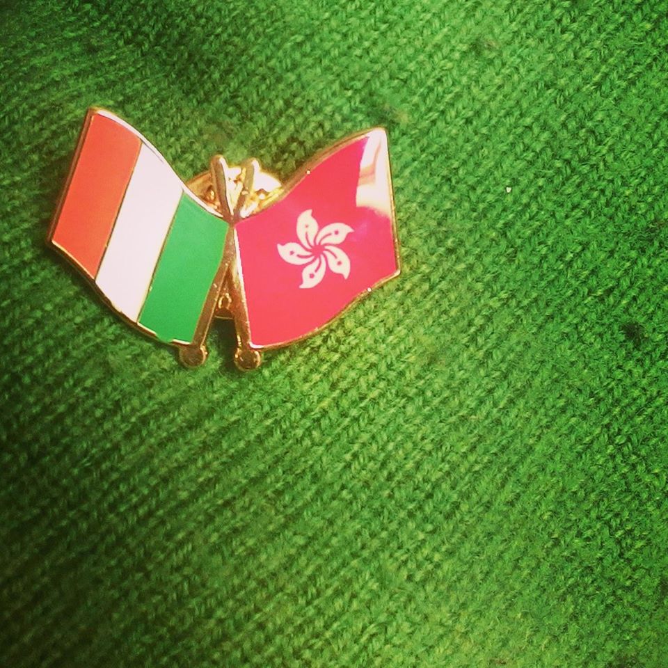 Hong Kong Girl in Ireland badge from Ireland Consulate in Hong Kong