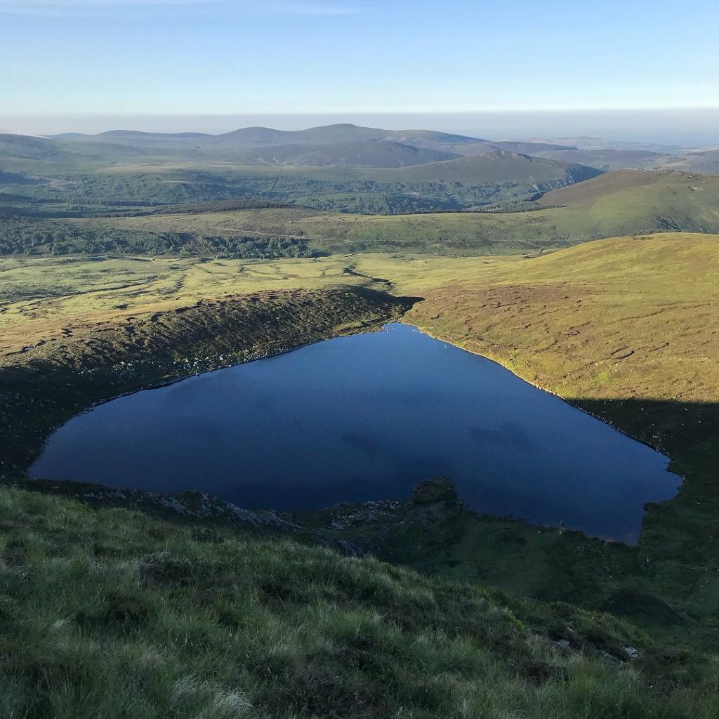 Heart-shaped lake at Lough Ouler