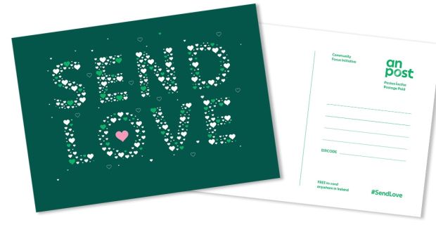 An Post is inviting the nation to Brighten up January with a two new free postcards to be delivered to every home from next week