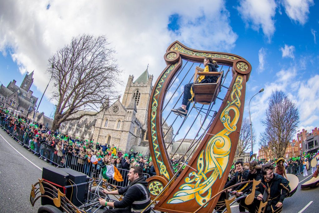 Harp in St Patricks Festival parade